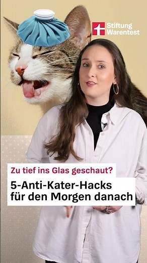 Top 5 Anti-Kater-Hacks für den Morgen danach! (Stiftung Warentest)