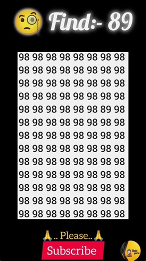 Find the Hidden 89 👀 Only 1% Can Spot It! #shorts