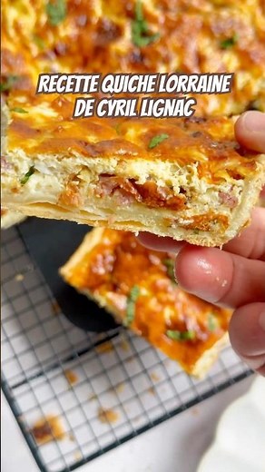 Recette quiche lorraine de Cyril Lignac