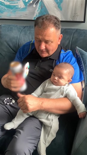 grandpa for the win #babysitting #cuddles #love #family | Poke My Heart