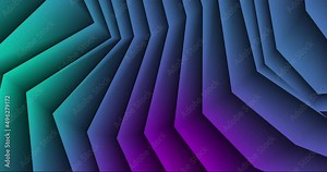 Loopable abstract bright minimal background with shiny stripes and bands in neon gradient colors. Minimal abstract backdrop in loop for animation footage backdrop with gradient
