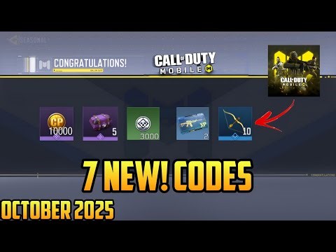💥OCTOBER UPDATE!💥 ALL WORKING COD MOBILE REDEEM CODES OCTOBER 2025 | CODM ALL WORKING CP