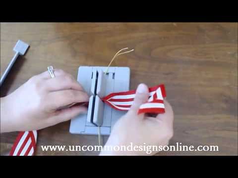 Learn How to Make Bows for Ornaments with the Mini Bowdabra