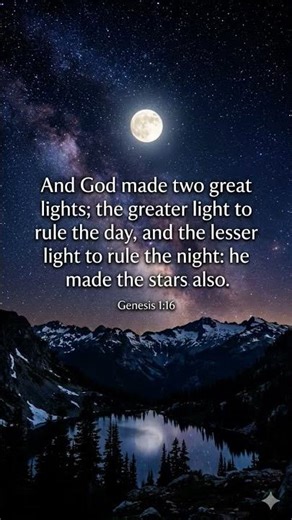 Genesis chapter 1 verse 16