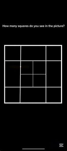 How many squares do you see in the picture?🤔🤔