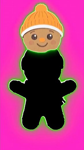 Make a gingerbread man step by step! ⛄ #kids #fun