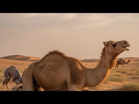 Breathtaking Scene of nature, Camel Gives Birth #wildanimals #animallife #viral