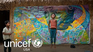 4.5K views · 58 reactions | ❤️ Across oceans and language barriers, this large-scale art project has opened up a conversation between New Yorkers and Rohingya refugee children. : https://bit.ly/2K18brO | UNICEF USA | Facebook