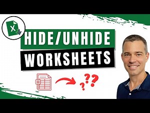 How to Hide or Unhide Worksheets in Excel (Lesson #46 of 50)