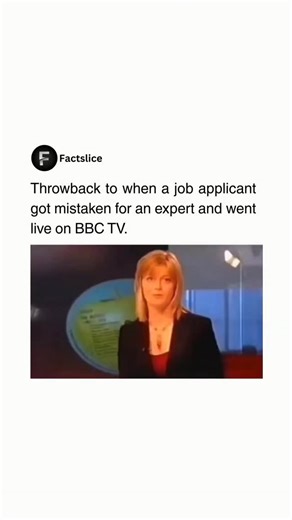 Fact | History | News on Instagram: "Throwback to a moment that became internet history when a simple mix up turned into an unforgettable live broadcast. One unexpected call placed him in front of millions without warning. Mistaken for an expert he calmly faced the camera while the world watched in disbelief. The tension the confusion and the accidental comedy made it instantly iconic. What started as a job interview ended as a viral reminder that life can change in seconds. Sometimes the most m