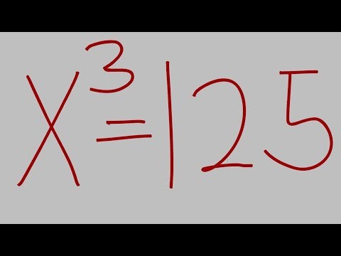 USA 🇺🇸 CAN YOU SOLVE THIS CUBIC EQUATION X^3 = 125? FIND ALL POSIBLE SOLUTIONS