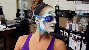 Get a glimpse of our synchronized swimmers’ makeup process. And, yes! It does stay flawless under water! | "O" by Cirque du Soleil