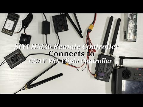 SIYI HM30 Remote Controller connects to CUAV V6X Flight Controller
