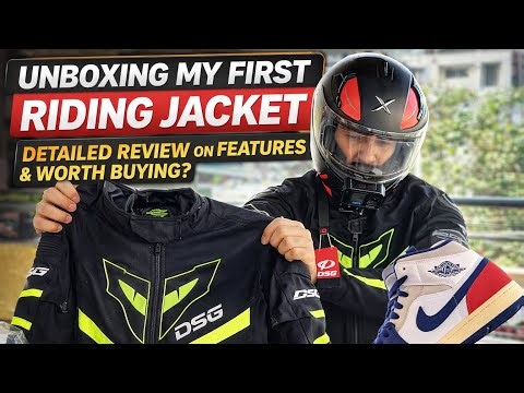 Unboxing My First Riding Jacket | DSG Jacket Detailed Review + Worth Buying?