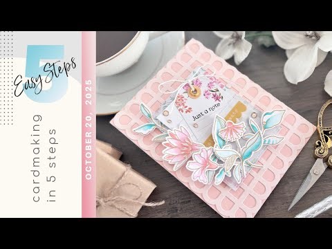 5 Easy Steps to a Floral Vellum Pocket Card | Pinkfresh Studio Kindness In Bloom