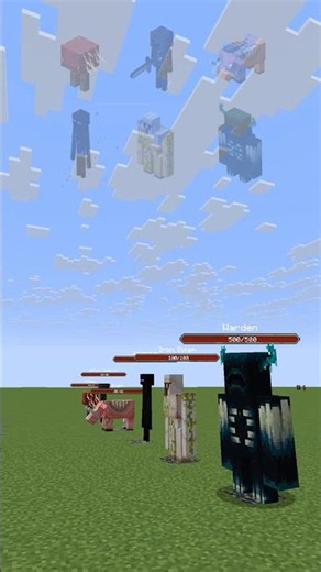 Netherite Sword vs Minecraft mobs!