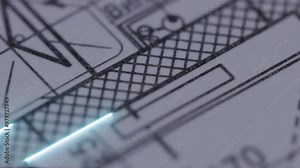 Architectural Blueprint Transitioning Into 3D Building Visualization With Futuristic VFX Construction Planning Architectural Design Innovation Real Estate Development