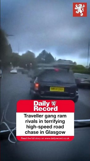 🎥 Traveller gang ram rivals in terrifying high-speed road chase in Glasgow 🚨