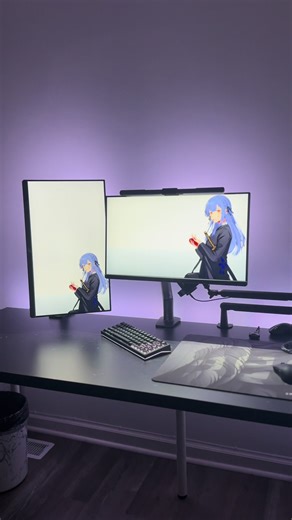 on vs off, clean comp/ aesthetic setup? dove. ##compsetup ##pcsetup ##techtok ##wallpaperengine