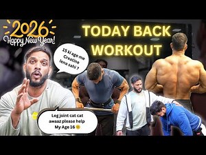 Today back workout | 15 ki age me creatine lena sahi hai?? | rahul fitness