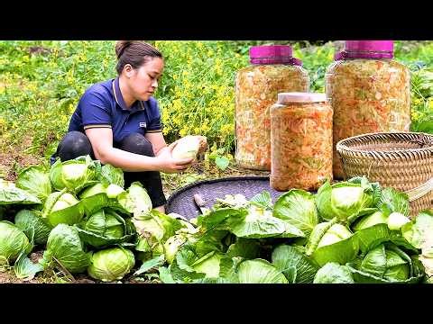 Hard Work Alone! Making Traditional Pickles to Cook a Warm Hot Pot 🥬💪✨