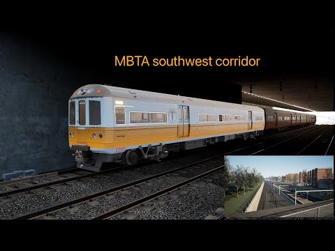 MBTA orange line southwest corridor park in train sim world ￼￼#mbta #openbve #train