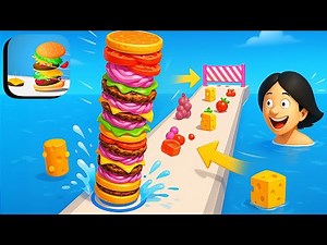 Burger Stack Runner - All Levels Gameplay (Part 4) | Android & iOS
