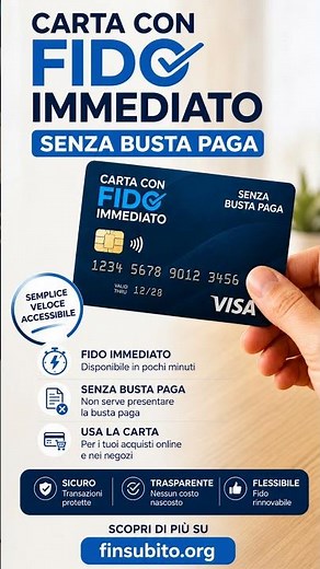 Guida Completa alla Carta con Fido Immediato Senza Busta Paga: Il Futuro del Credito con #Finsubito