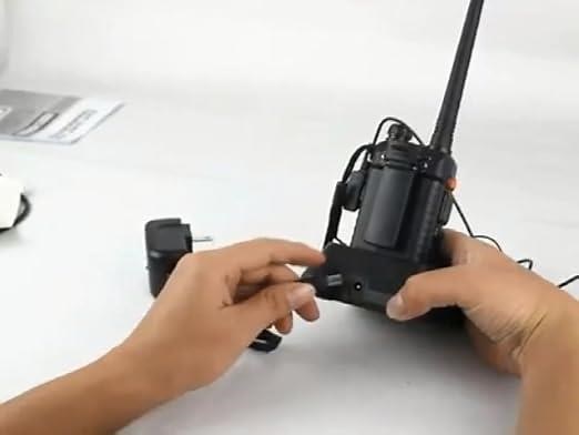 Retevis RT-5R Dual band walkie talkie charging