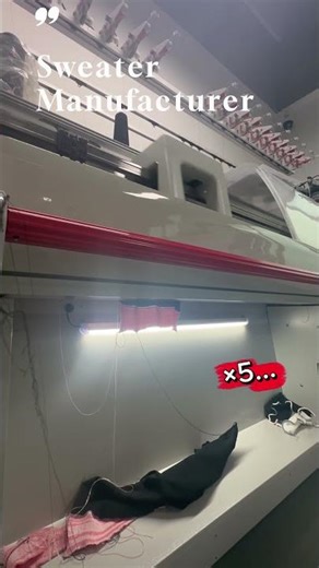 High-speed automated knitting machine. Efficiency Meets Precision. #sweatermanufacturer #fashionb2b