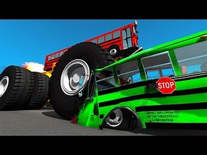 Beamng drive - Belaz 75710 Heavy Car Destruction & Crashes