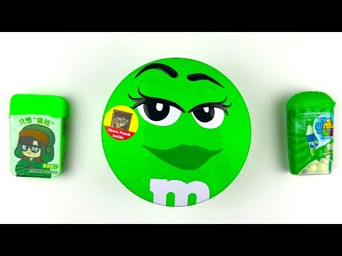 Green M&M Candy Box with Sweet Surprises!