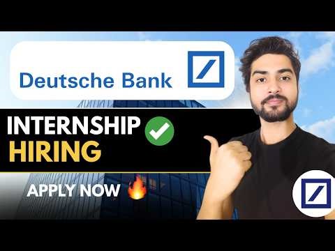 Deutsche Bank Hiring🔥Multiple Opportunities