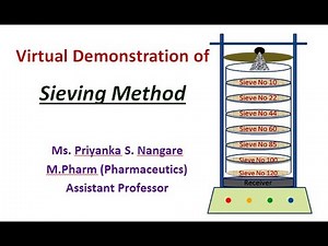 Physical Pharmaceutics-II: Virtual Demonstration of Sieving Method