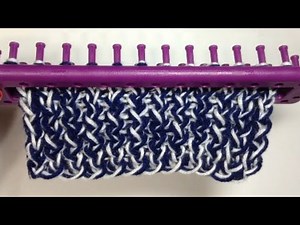 PUNTO MALLA en Telar Rectangular - MUY FACIL paso a paso