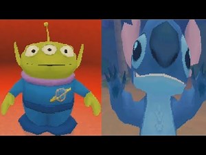 Disney Friends part 1 play with Alien and Stitch (Nintendo DS game)