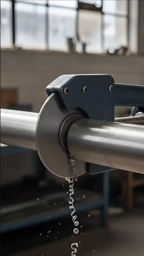 Steel Pipe Cutting Hack Using Adjustable Tool | Power Tools #howto #cuttingskills #shortsfeed