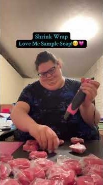 Shrink Wrap Love Me Sample Soap!☺️💗 Available 1/12/26 in Valentines Sample Soap Collection!