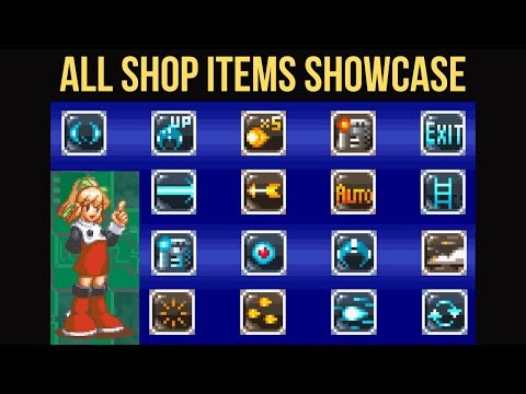 Dr. Light's Laboratory items demonstration - Mega Man 8