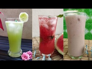 Beat The Heat With This Cool Summer Drinks | Homemade Easy Juice Recipe | 3 Best Summer Drinks