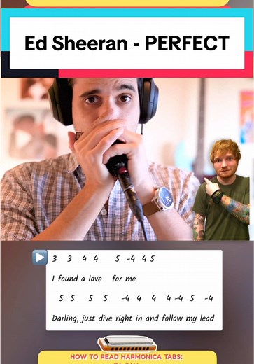 Learn to Play Ed Sheeran's Perfect on Harmonica