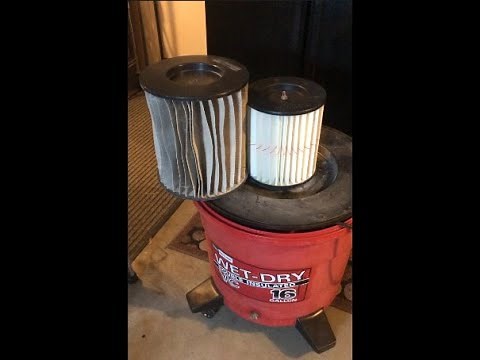 Old Early 80's Craftsman Shop Vac Green Stripe Filter Retrofit