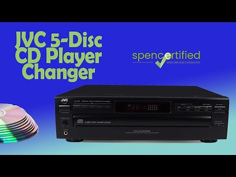 JVC 5 DISC COMPACT DISC CHANGER XL-F108 REMOTELESS FUNCTION CD PLAYER PRODUCT DEMONSTRATION