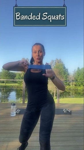 How to do a squat with resistance band