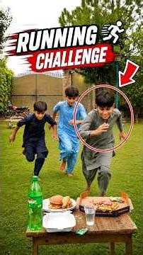 Runing challenge | Pizza abd burger 🍔 #challenge #burgerchallange #shorts #viral #zindabadvines