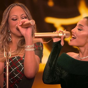 5K views · 101 reactions | A magical moment ✨ Mariah Carey Ariana Grande Jennifer Hudson Watch: https://mariahcarey.lnk.to/ohsanta | Christmas Songs | Facebook