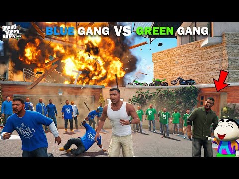 Franklin Blue Gang's Base Destroyed In GTA 5!