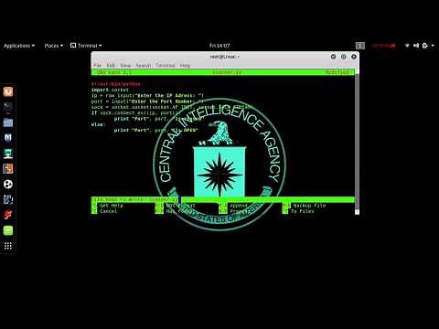 Python Programming for Hacking - Code a Port Scanner in Kali Linux using Python