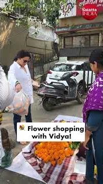 Vidya Balan goes out for shopping flowers as diwali is approaching ✨#vidyabalan #galatta #bollywood