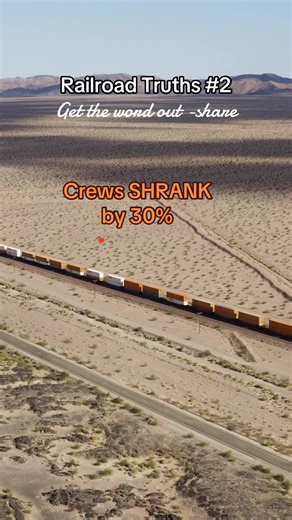 Over the past two decades in Canada, the major railways reduced their workforce by thousands of jobs, while profits climbed into the billions. At the same time, trains became longer and heavier, moving more freight with fewer workers. Crews keep shrinking. Profits keep soaring. More Railroad Truths coming. #RailroadTruths #CanadianRail #RailSafety #RailWorkers #FreightTrains